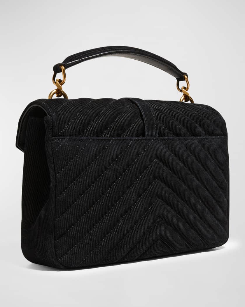 ysl black flap bag