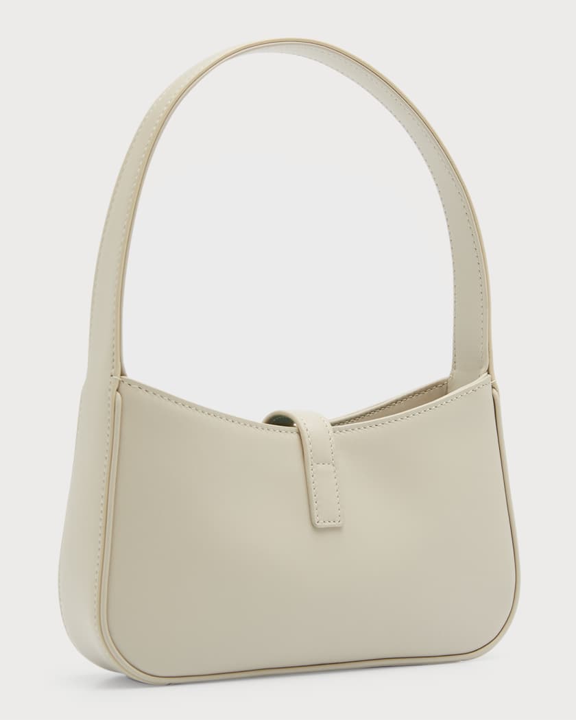 Saint Laurent Le 5 A 7 Mini Calfskin Hobo Bag Soft Crema