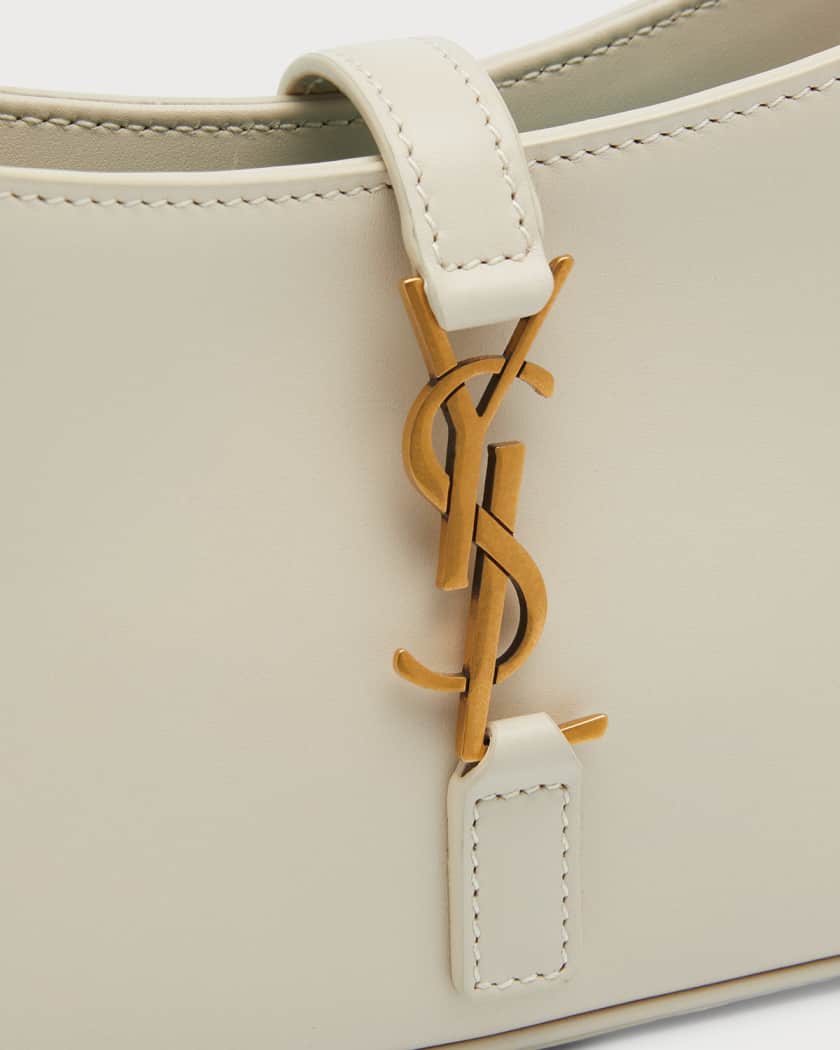 Small Crumpled Lambskin Hobo Bag - 13 × 19 × 7 cm