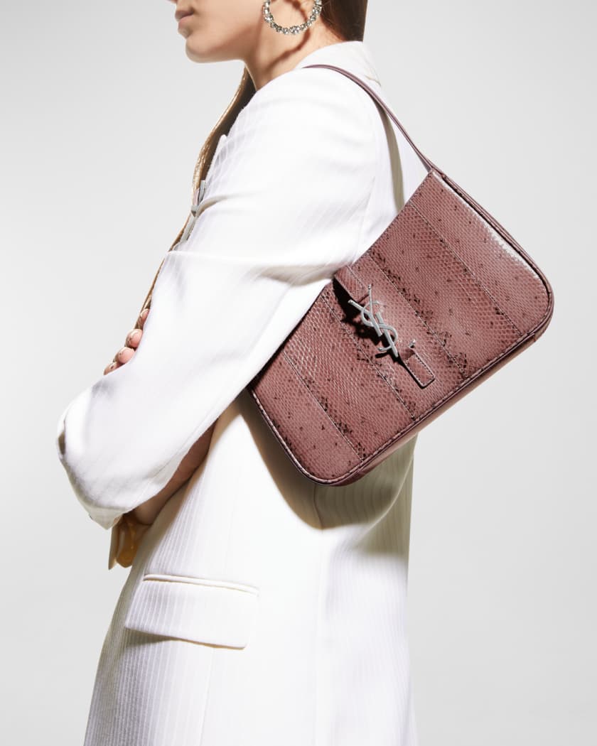 Saint Laurent Le 5 A 7 YSL Shoulder Bag in Lizard Neiman Marcus