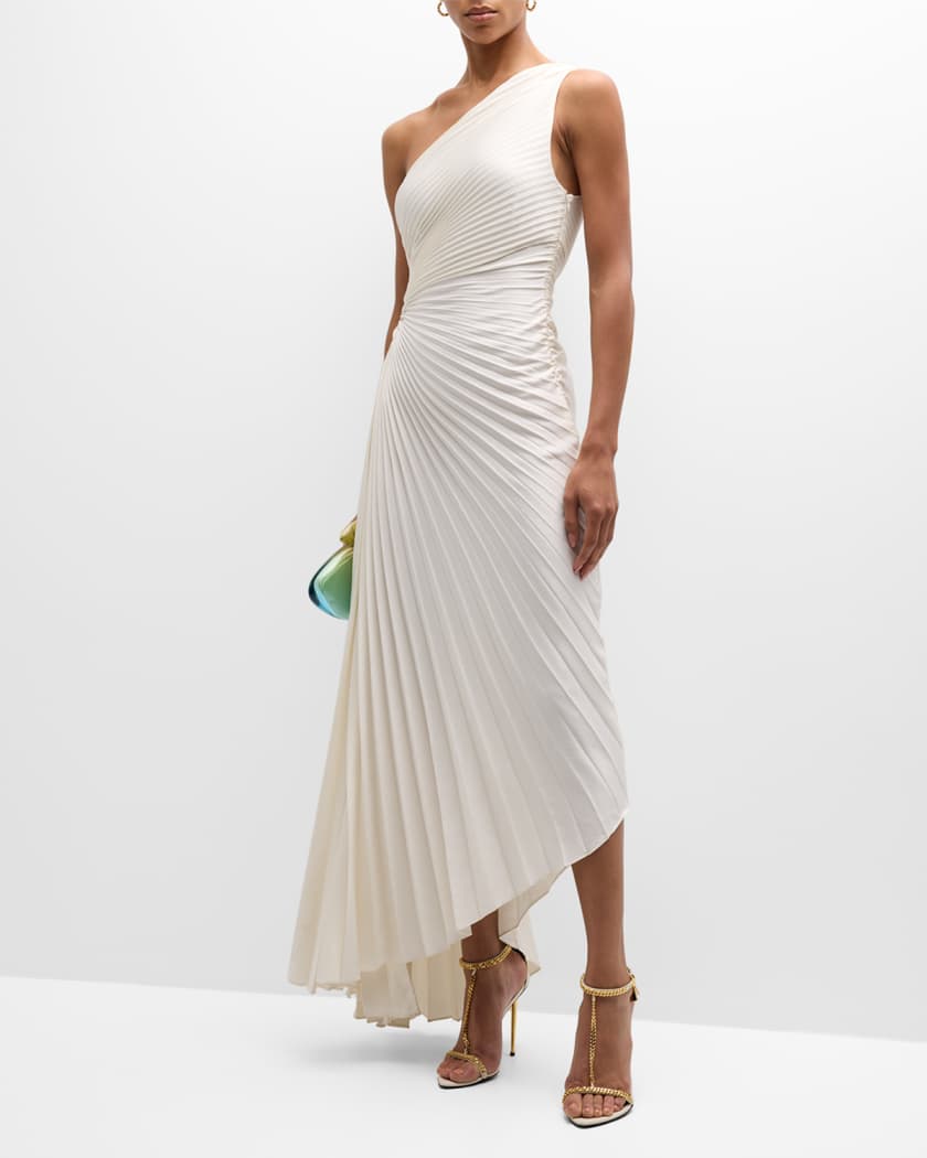 alc delfina pleated dress