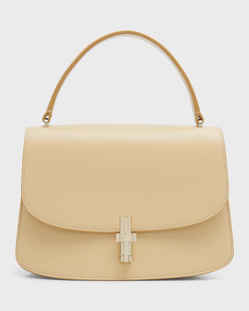 THE ROW Sofia Flap Top-Handle Bag in Calf Leather