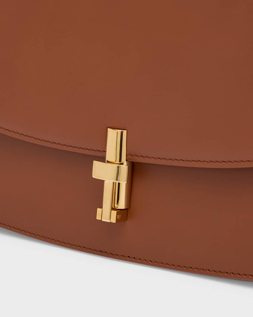 Twist Lock Design Pleated Embossed Top Handle Bag