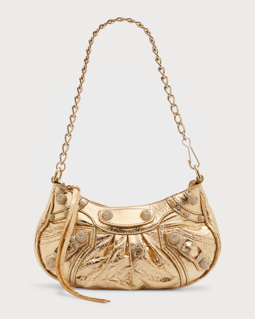 Le Cagole Mini Metallic Lambskin Bag | Marcus