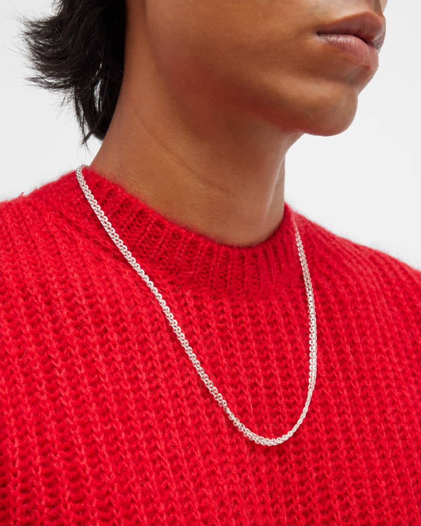 Emanuele Bicocchi Men s Ice Double Chain Necklace 22