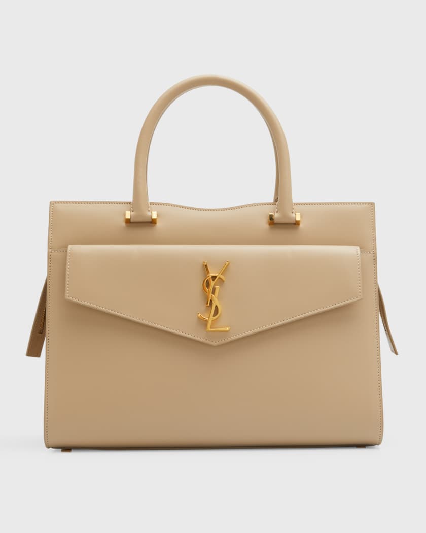 Saint Laurent Uptown Medium Box Leather Top Handle Bag Neiman Marcus