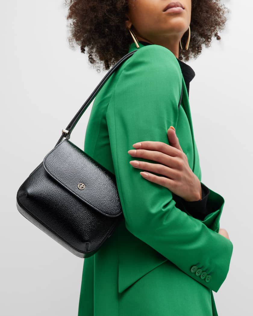 Giorgio Armani La Prima Small Textured Leather Shoulder Bag | Neiman Marcus