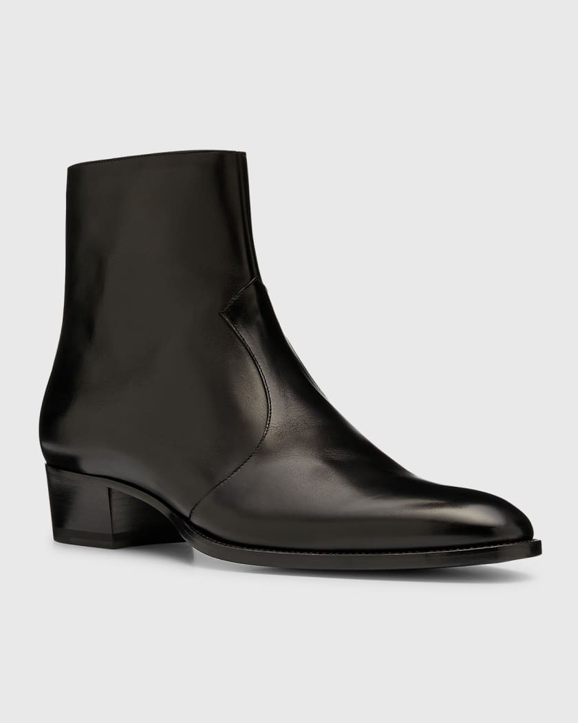 SAINT LAURENT WYATT 40 ZIP BOOTIES