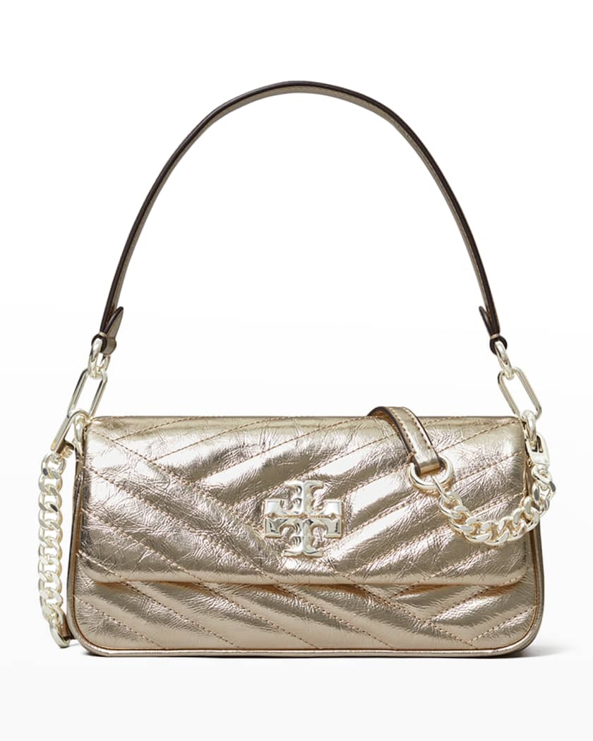 Tory burch metallic crossbody bag