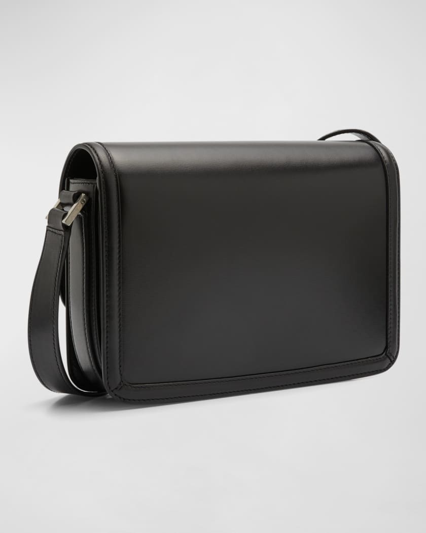 Saint Laurent - Men's Solferino Shiny Messenger Bag - Black - Leather