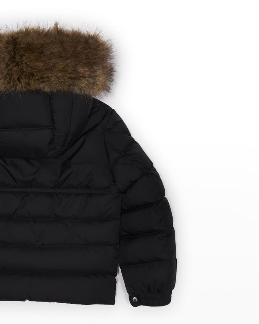 Boy's Byron Faux Fur Hooded Puffer Jacket
