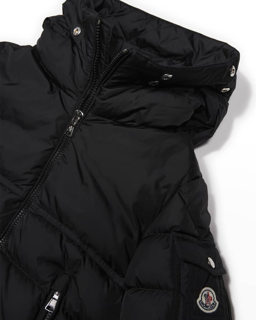 Boy's Byron Faux Fur Hooded Puffer Jacket
