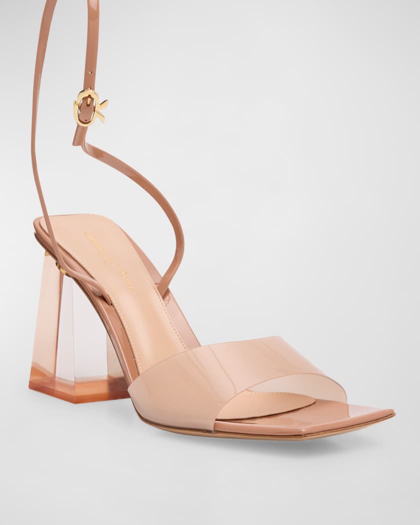 Gianvito rossi top transparent strap sandals