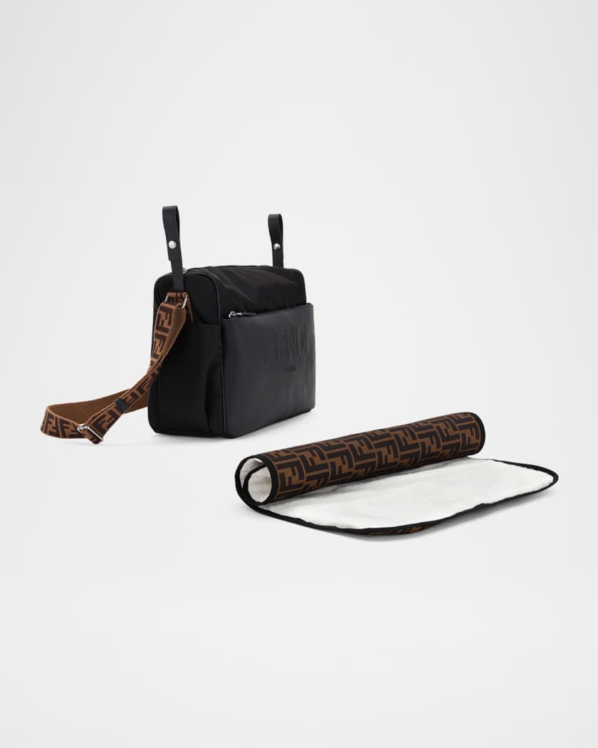 Fendi classic logo diaper bag best sale