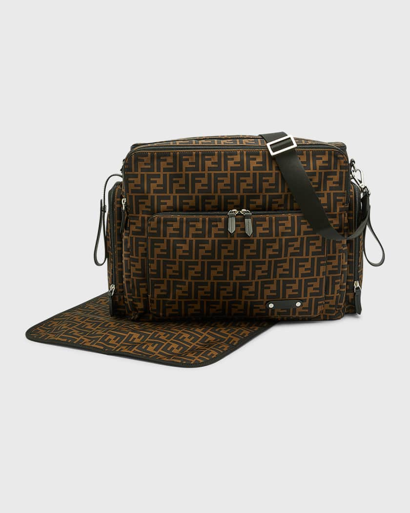 Shop Fendi Logo Diaper Bag & Changing Mat