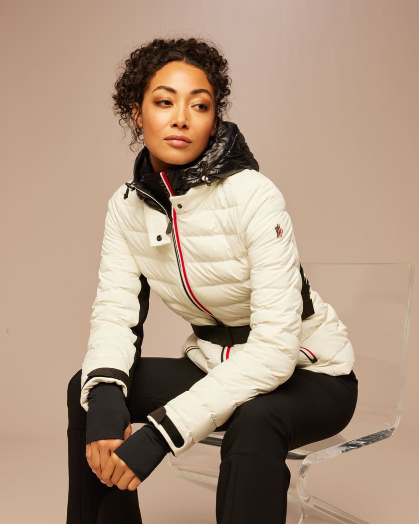 Moncler Women's Bruche Belted Puffer Jacket