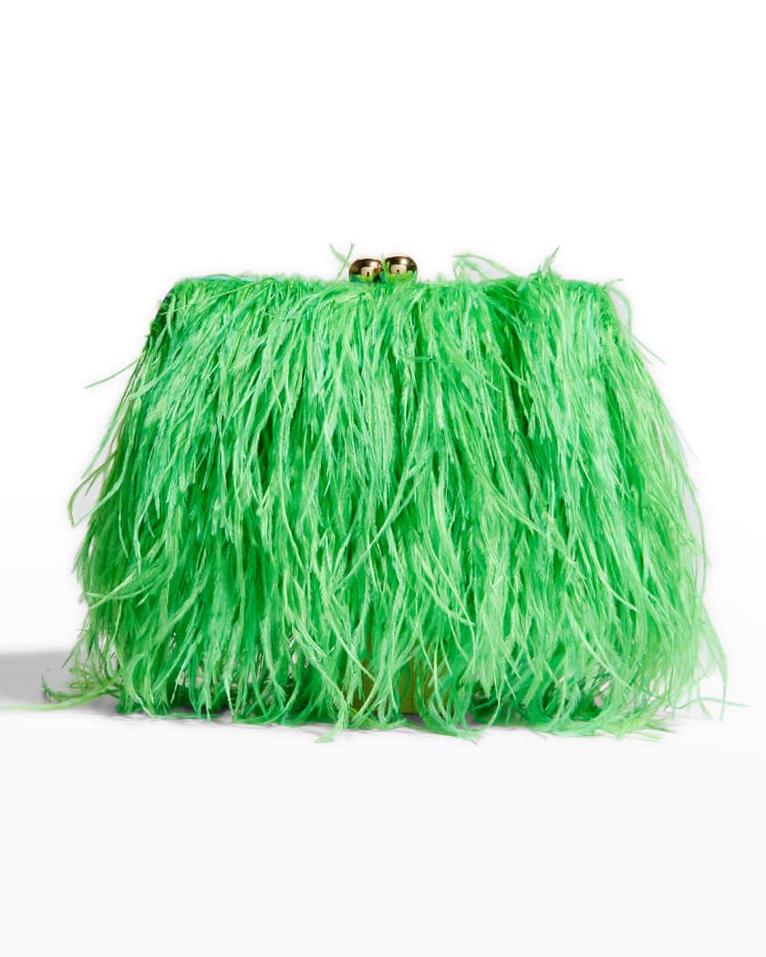 Feather clutch bag clearance