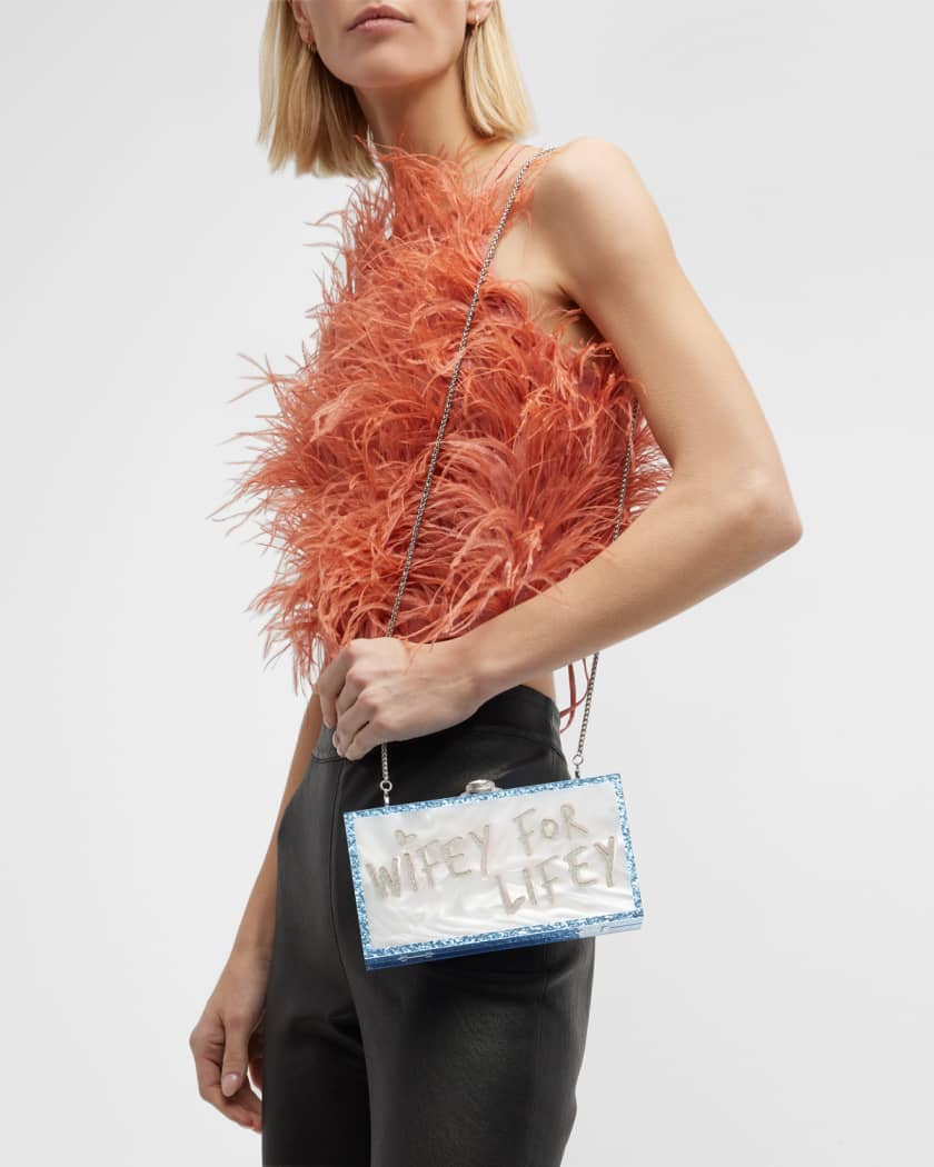Wifey clutch bag top