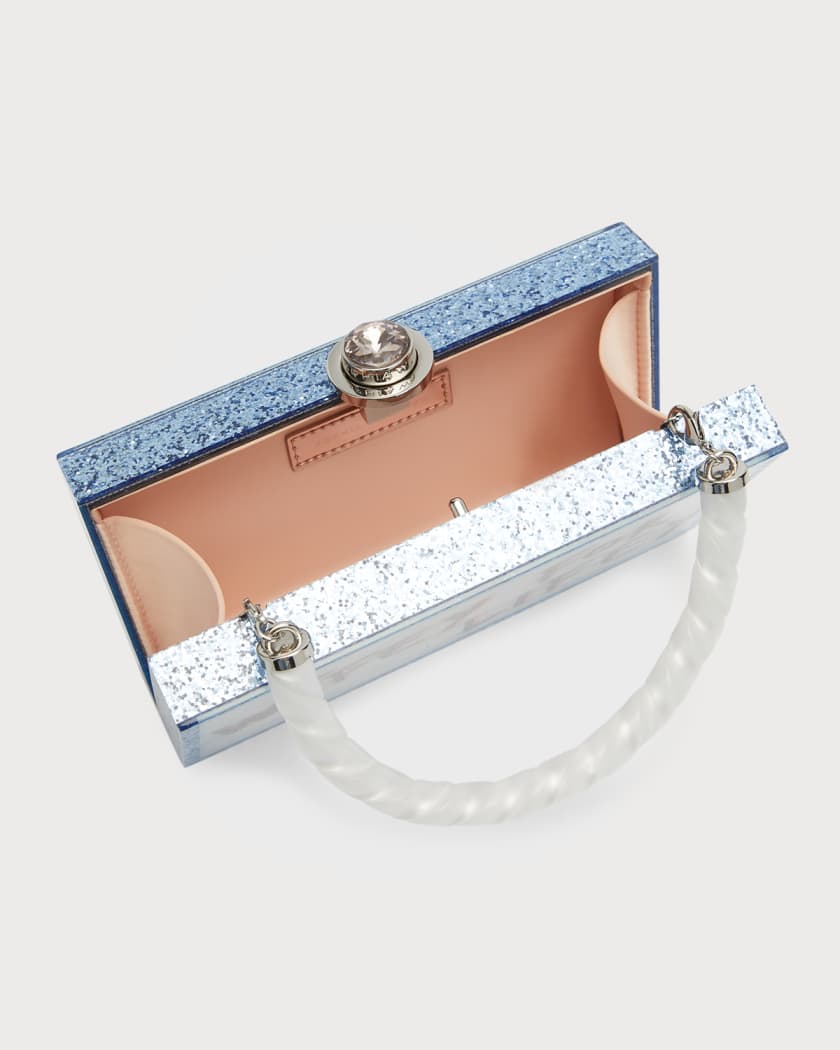 Sophia Webster Blue Cleo Wifey for Lifey PVC clutch bag