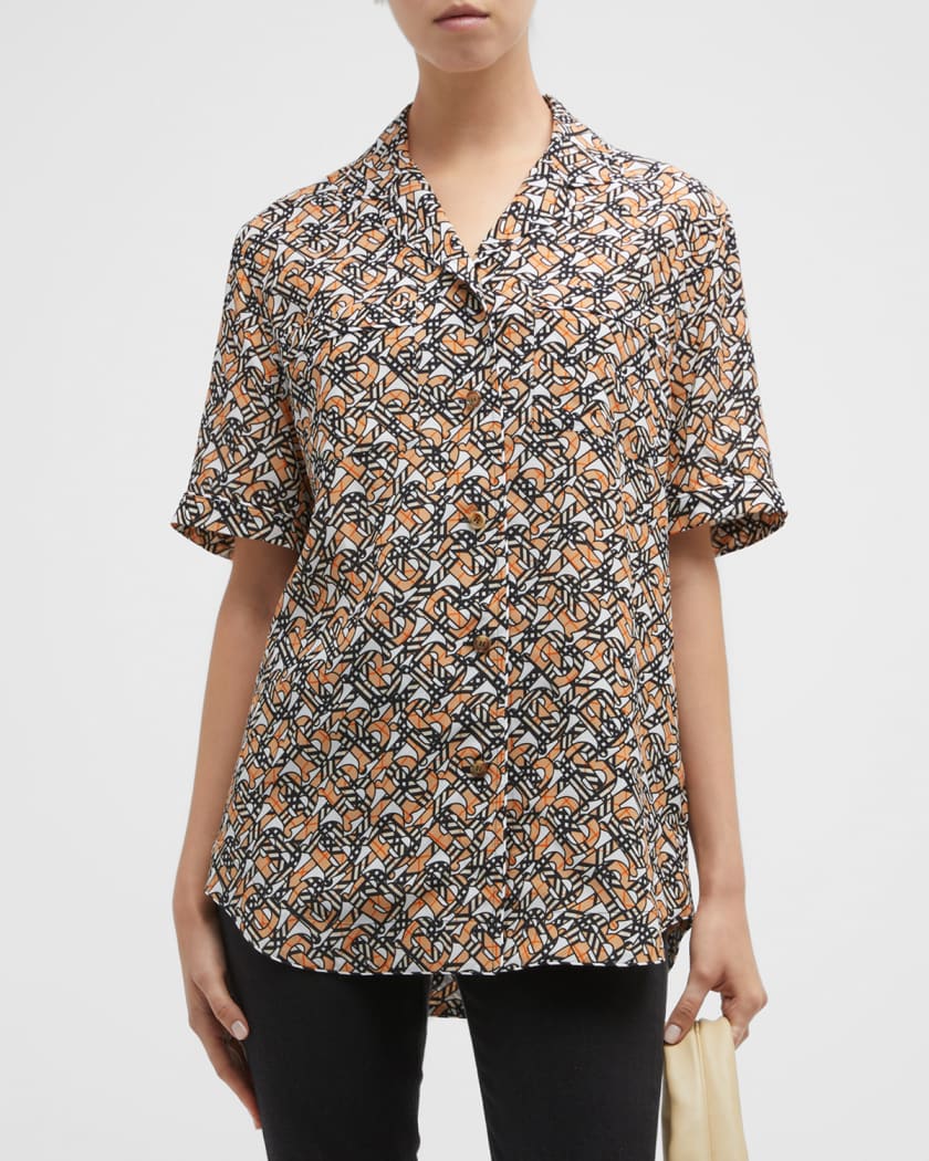 Burberry Silk Tiger Print Shirt