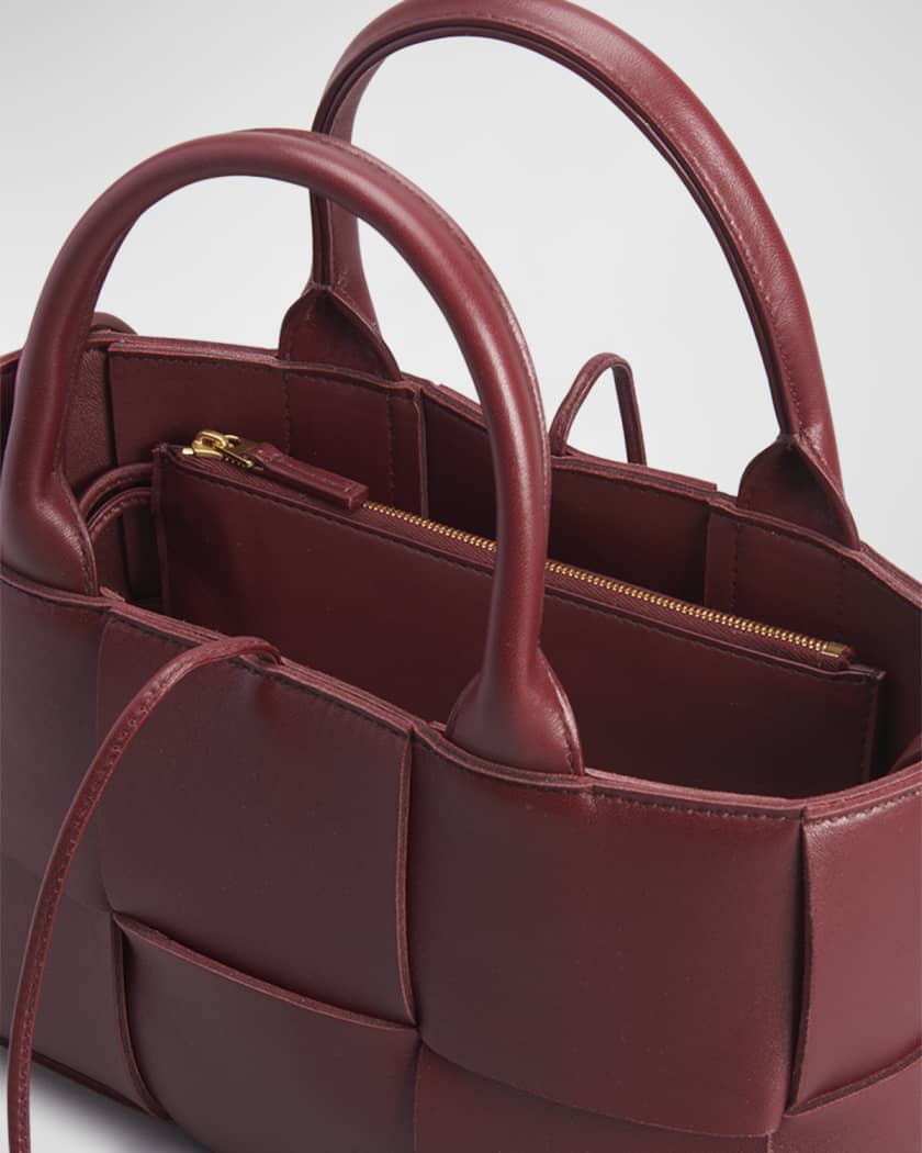 Bottega Veneta Intrecciato Mini Handbag Brown Leather