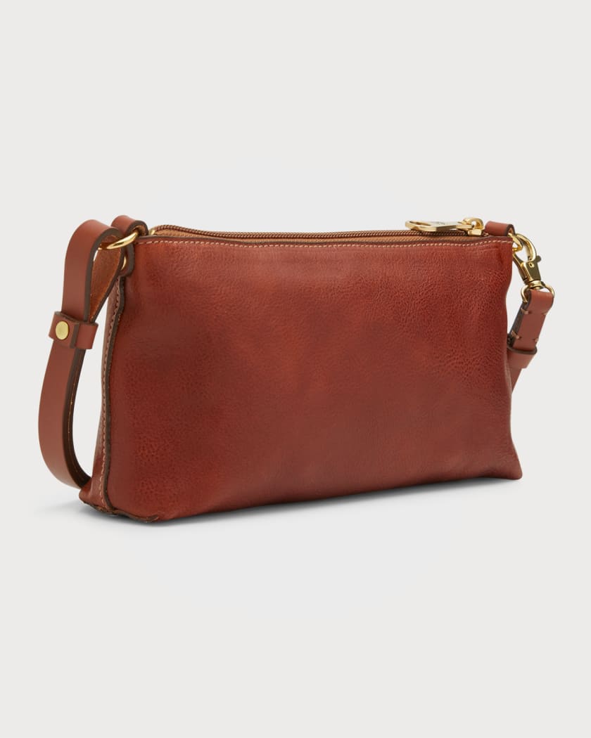 Il Bisonte Lucia Vachetta Leather Shoulder Bag | Neiman Marcus