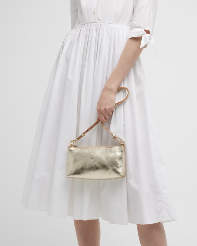 Il Bisonte Lucia Vachetta Leather Shoulder Bag | Neiman Marcus