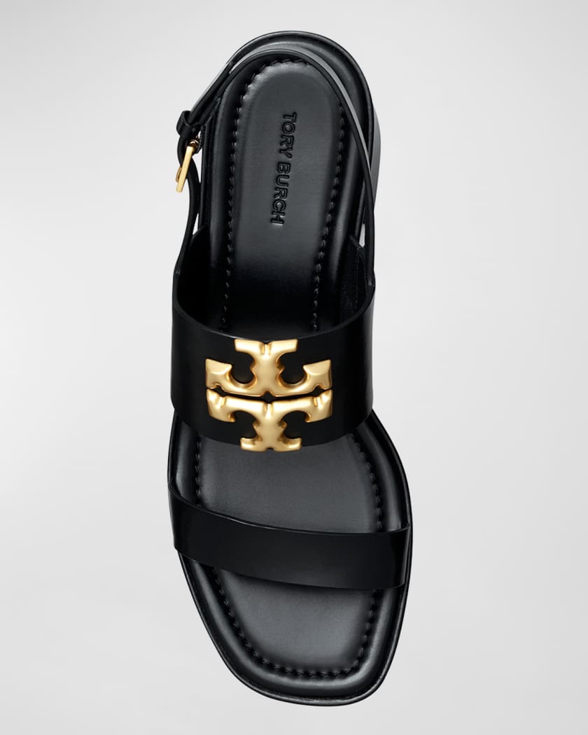 Tory Burch Eleanor Two-Band Medallion Slingback Sandals | Neiman Marcus