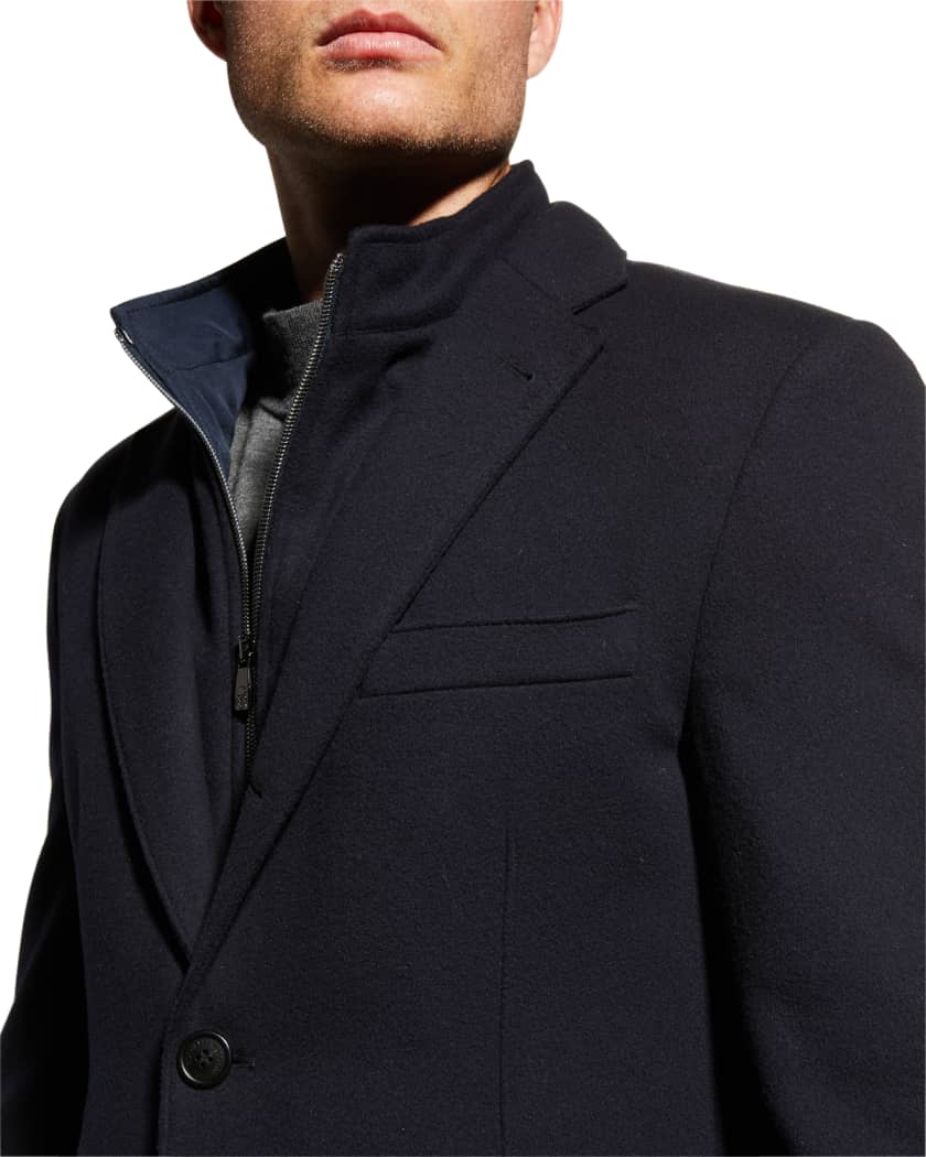 per ongeluk onenigheid Recensie Corneliani Men's Wool Sport Jacket with Removable Bib | Neiman Marcus