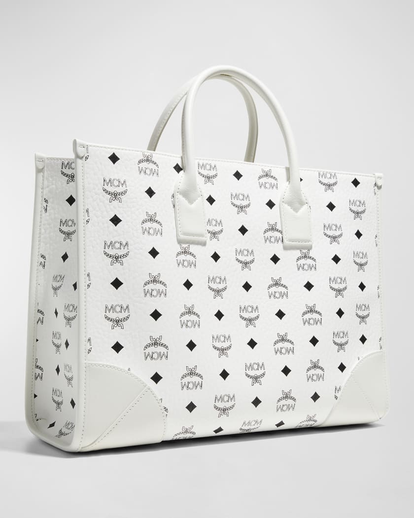 White mcm bag best sale