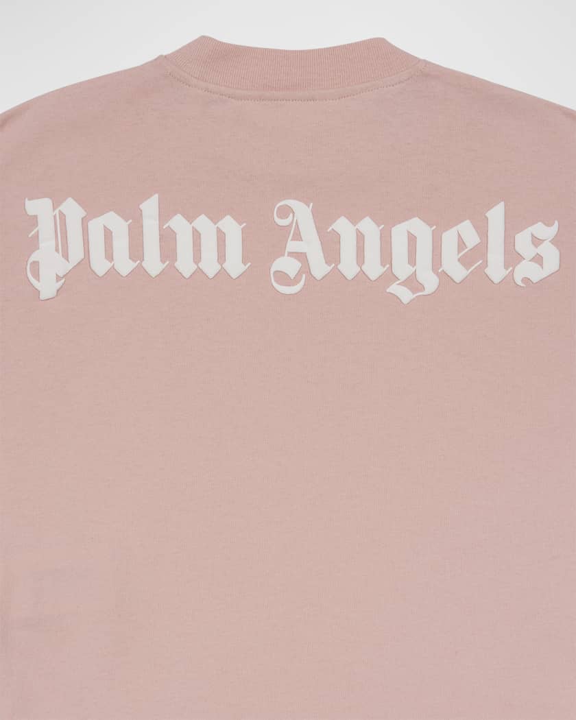 Palm Angels Kids - Men - logo-print Cotton-jersey Sweatshirt Black - 10