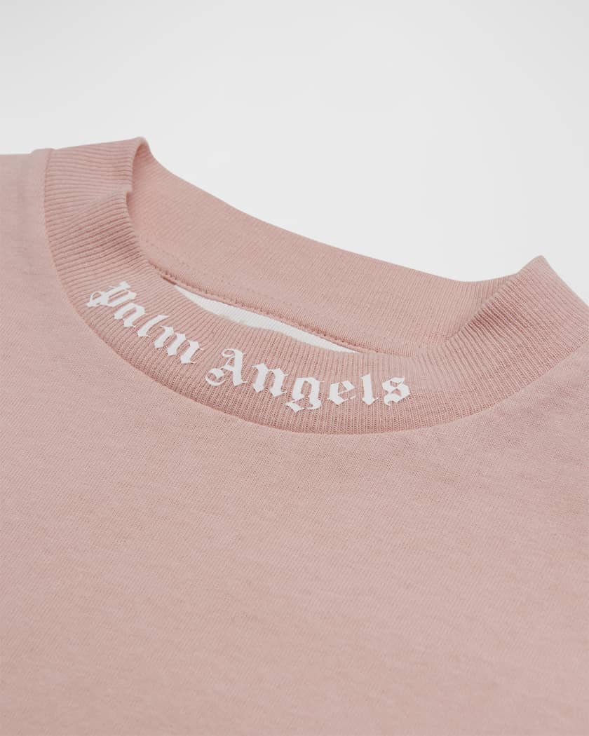 PALM ANGELS t-shirt CLASSIC OVERLOGO Pink for girls