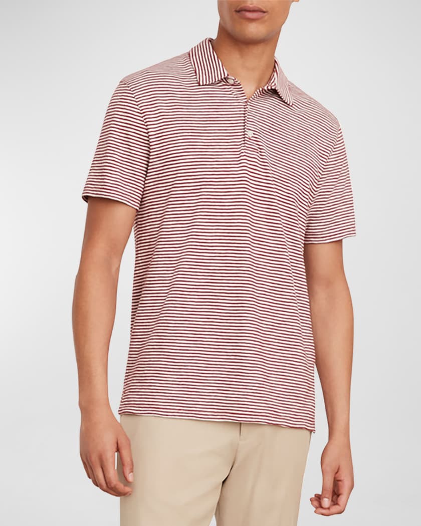 Men s Slub Stripe Polo Shirt