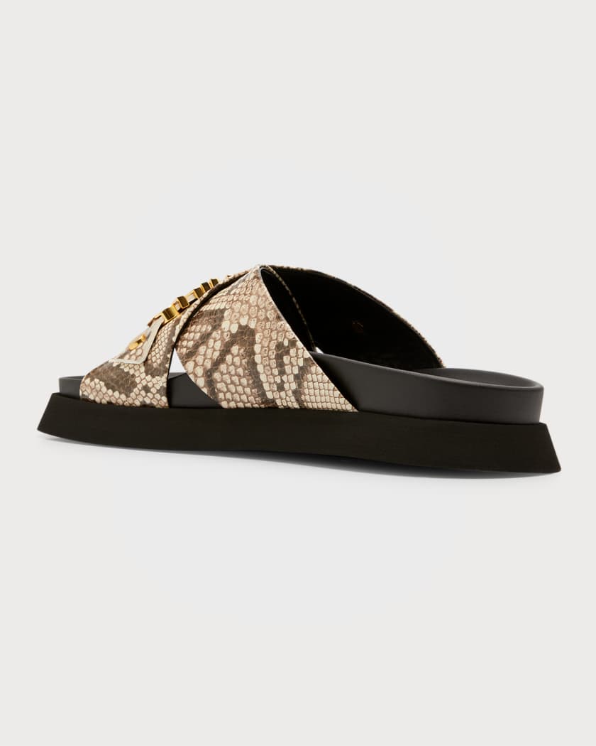 Leopard print moschino sliders shop