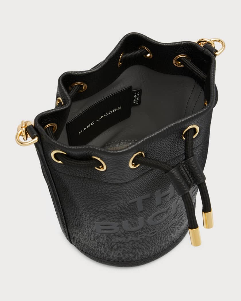 Marc Jacobs Marc Jacobs Monogram Print Leather Bucket Bag - Stylemyle