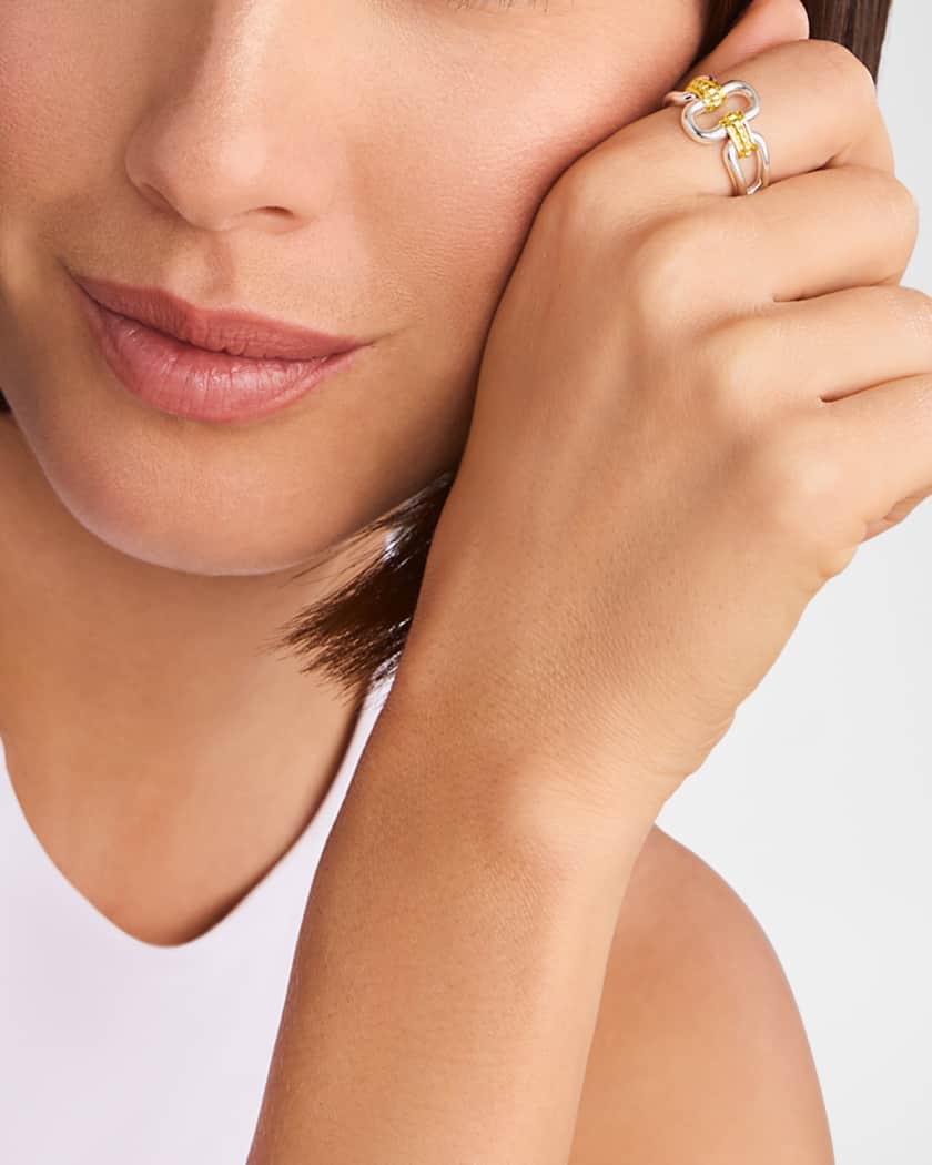 Lagos signature caviar ring sale