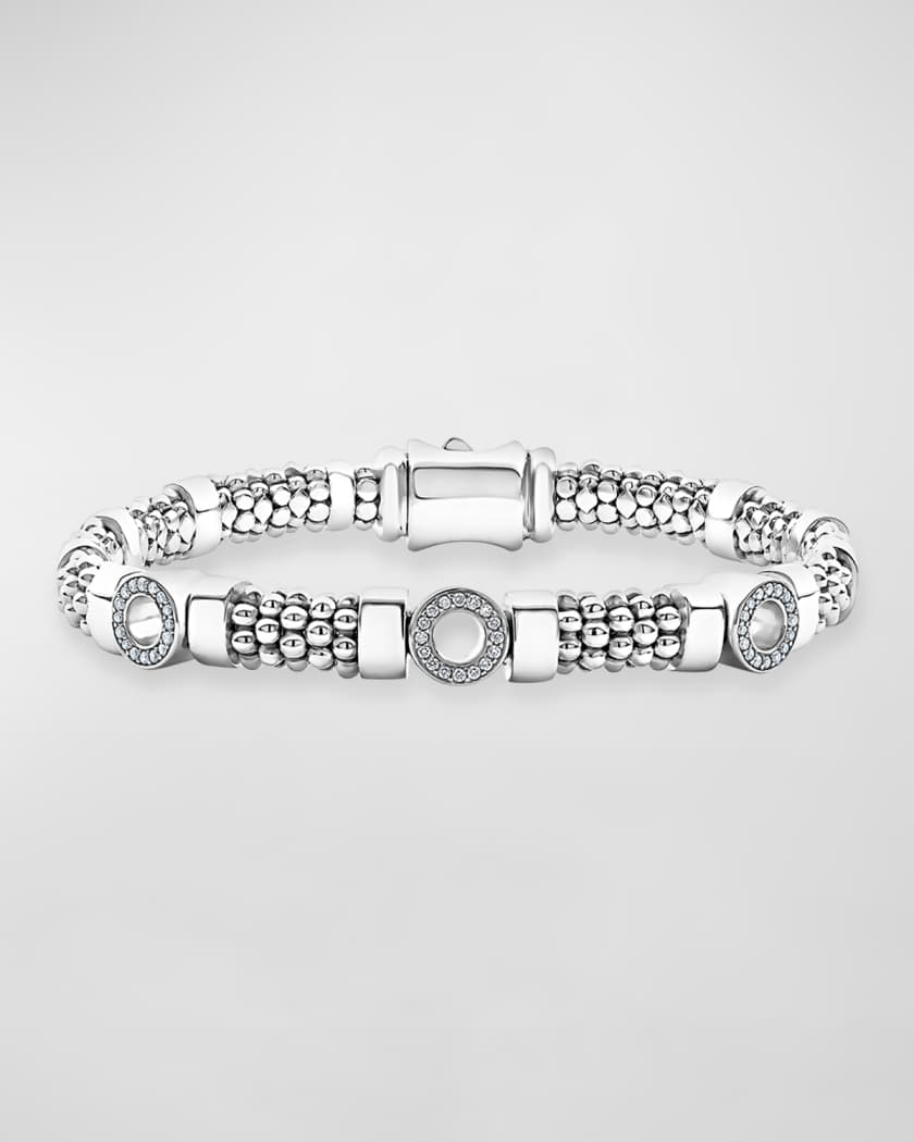 Lagos caviar spark diamond bracelet hotsell
