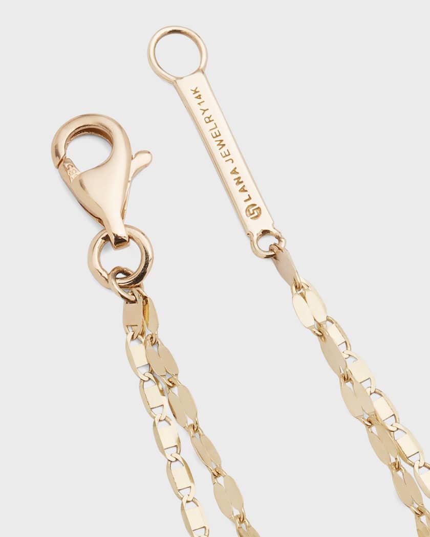 Solo Double-Strand Necklace with Diamond