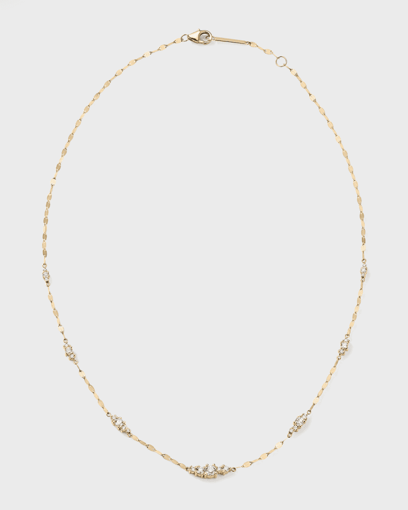 Lana Solo Cluster Ombre Necklace with Diamonds | Neiman Marcus
