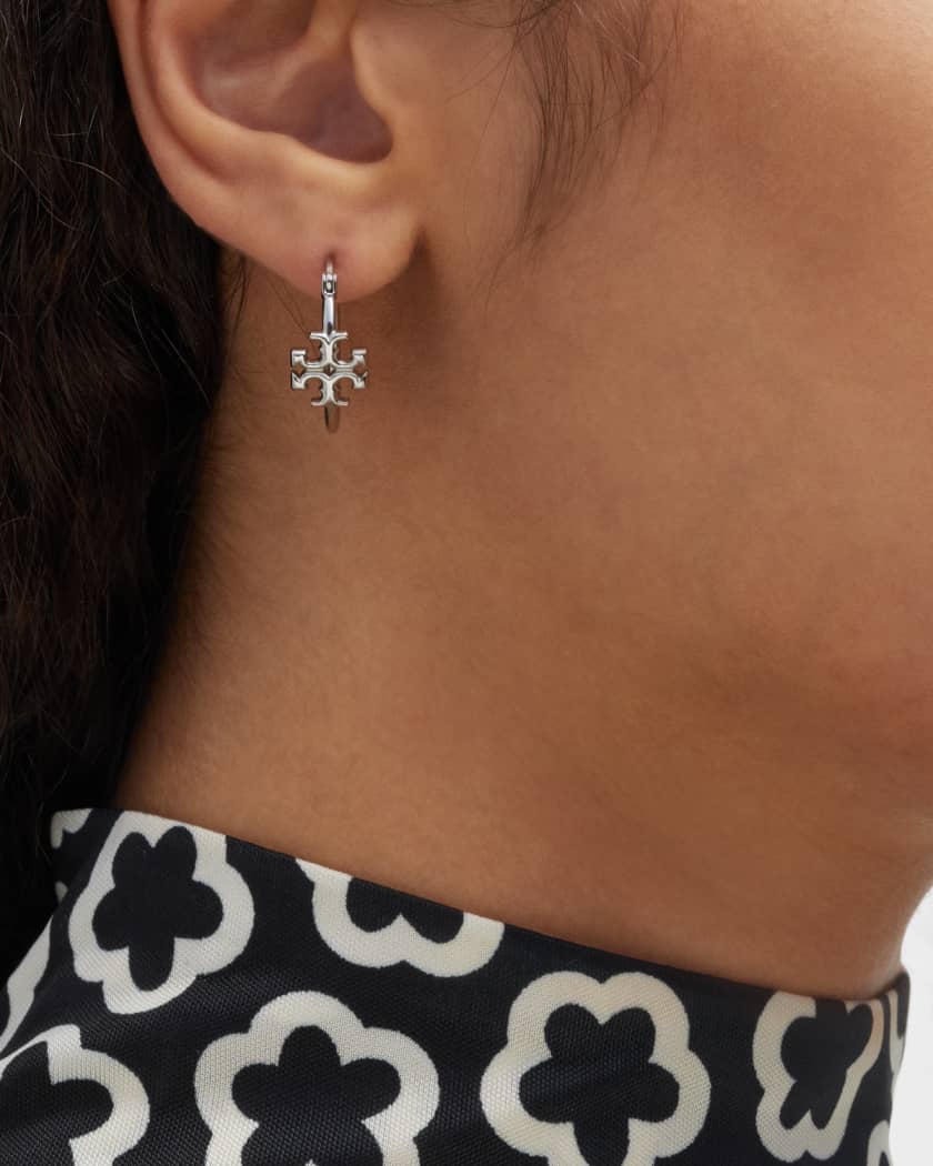 Tory burch clearance hoop earrings sale