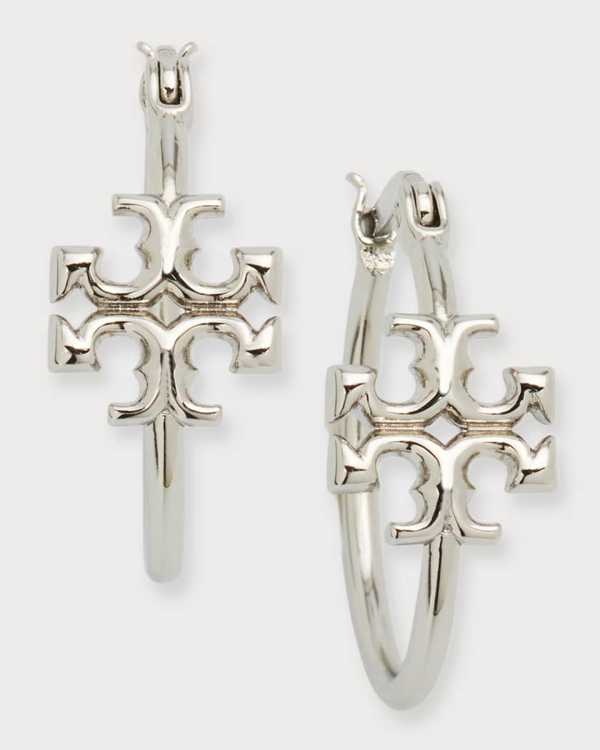 Tory burch on sale hoop earrings silver