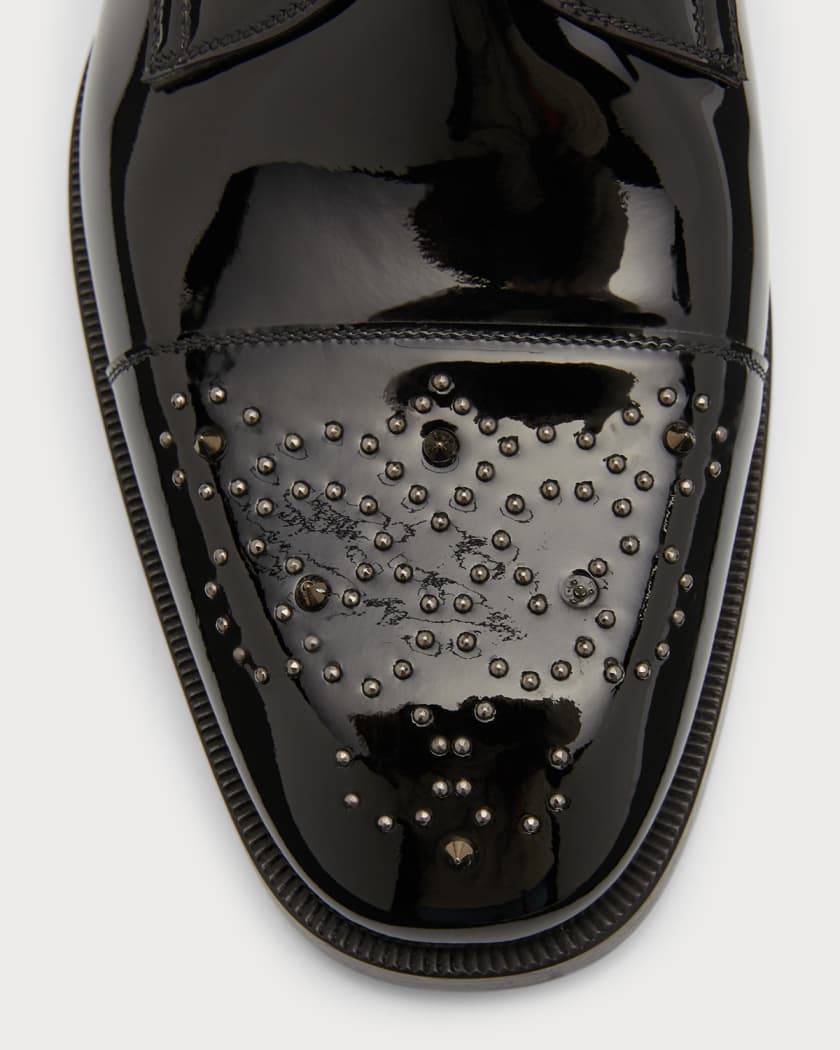 Stylin in men christian louboutin spiked loafers