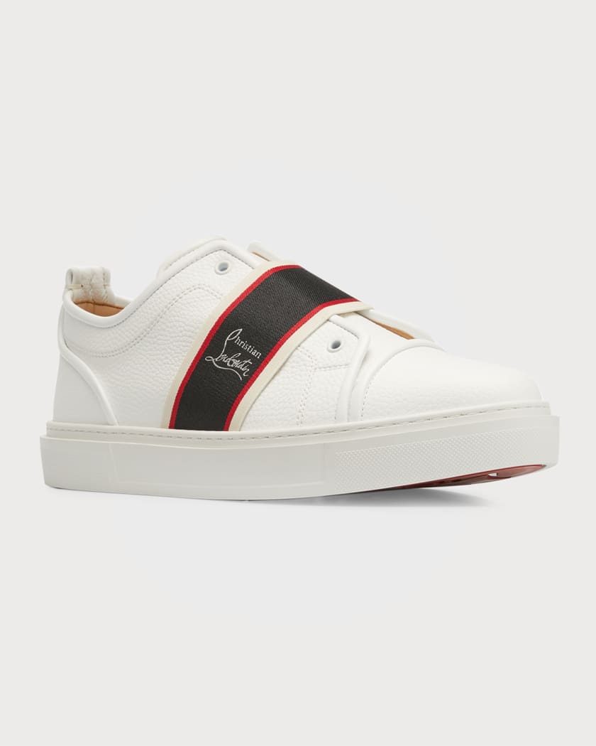 Christian Louboutin Adolescenza Leather Low-Top Sneakers | Marcus