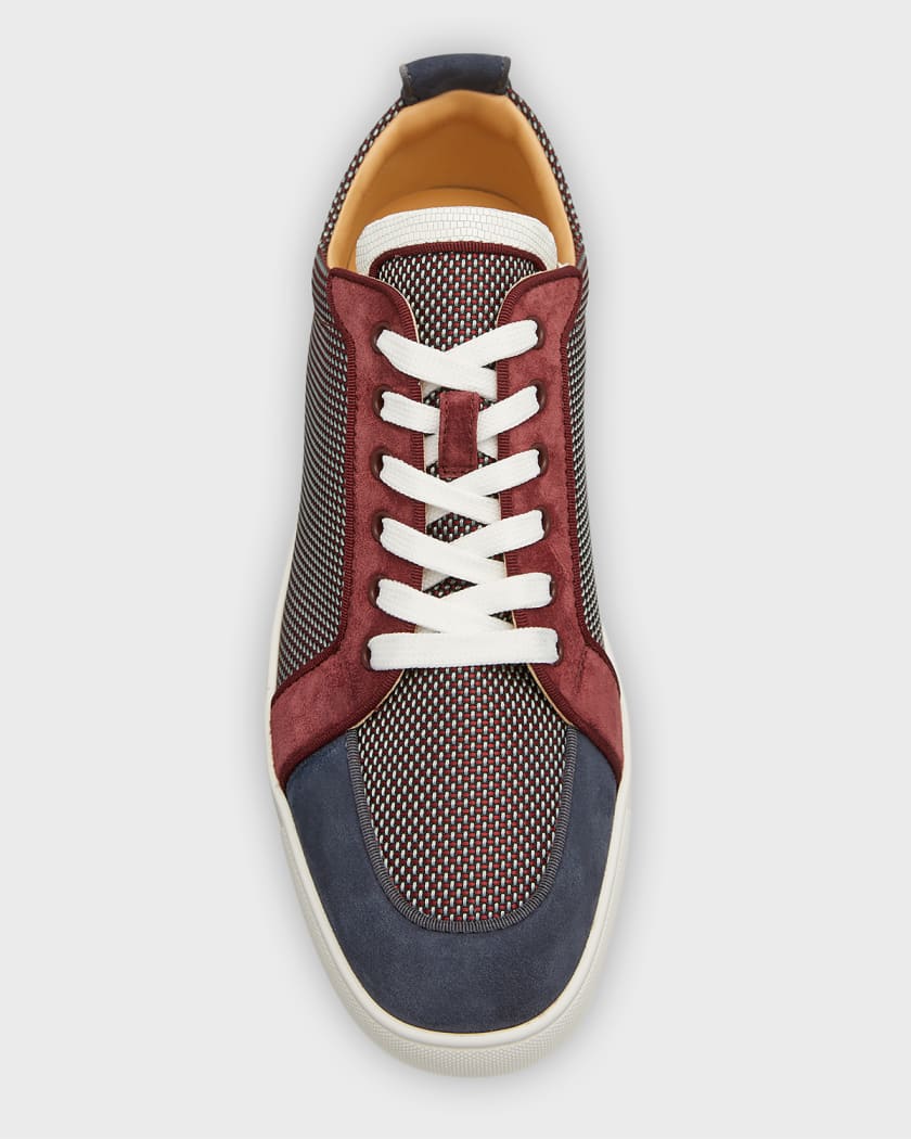 Christian Louboutin Men's Rantu Colorblock Leather Low-top Sneakers