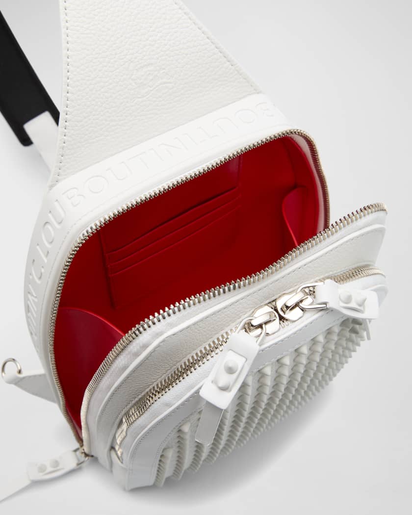 Christian Louboutin white Loubifunk Leather Cross-Body Bag