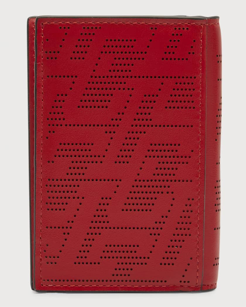 Christian Louboutin Men's Sifnos CL-Perforated Leather Bifold