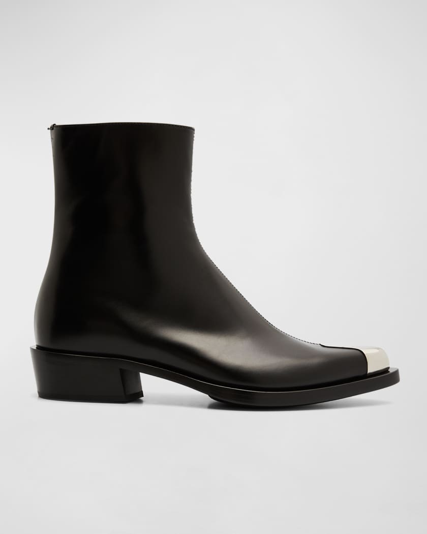 zip-up ankle boots, Alexander McQueen