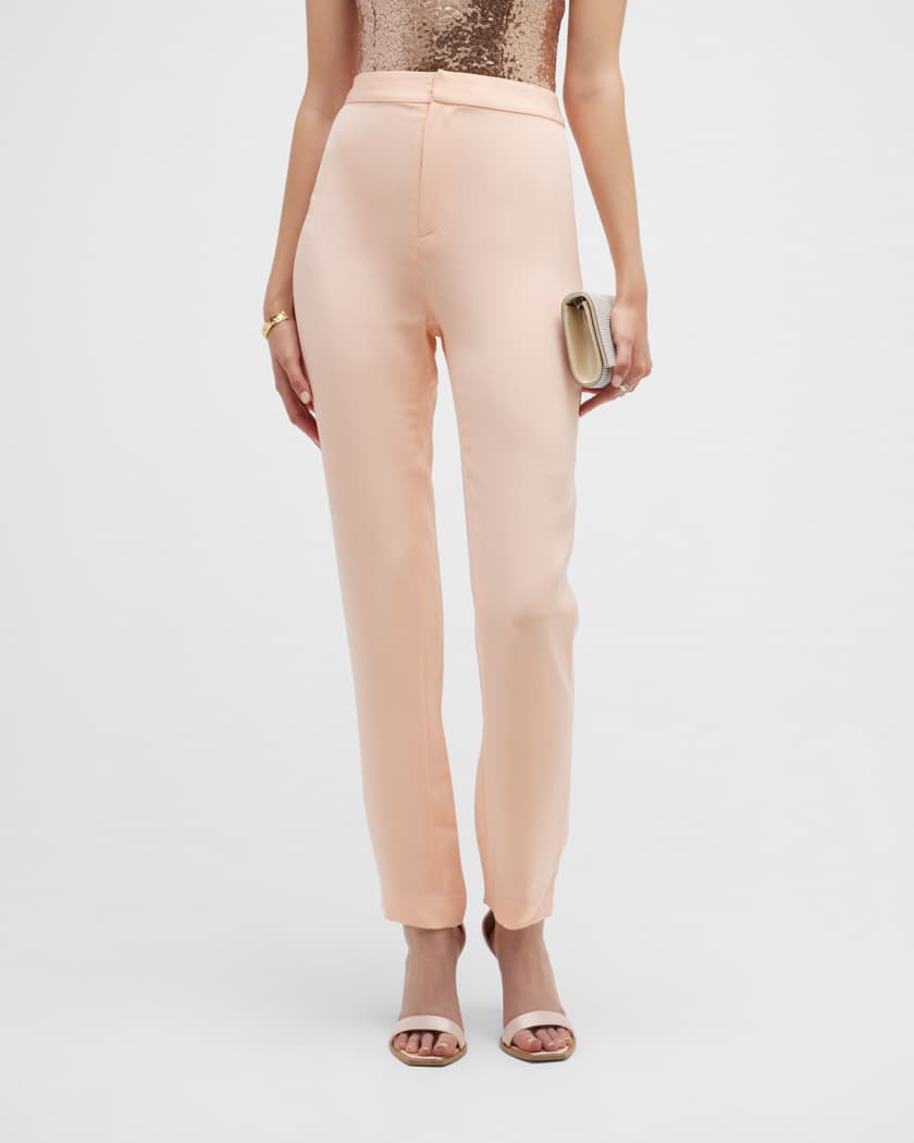Skinny outlet crepe trousers