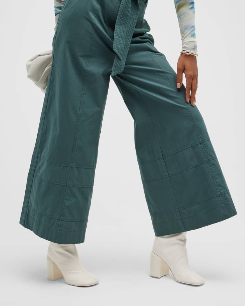 Mes Demoiselles Belted Wide-Leg Pants | Neiman Marcus