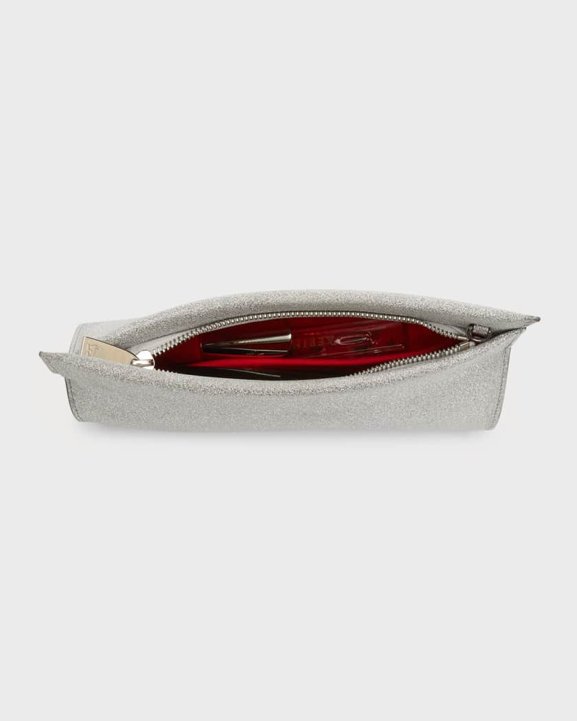 Christian Louboutin Loubitwist Small Glitter Clutch Bag Neiman
